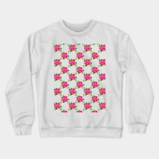 Vintage Floral, Botanical Flower Background Crewneck Sweatshirt